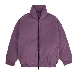 Zipper  Hooded Puffer Thick Pockets Coat