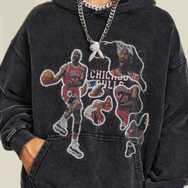 420g 100% Cotton Michael Jordan NBA Hoodie
