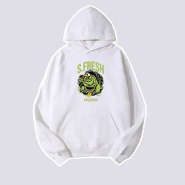 320g Fresh Printed Hooded Sweatshirt Pocket Cotton Hoodie