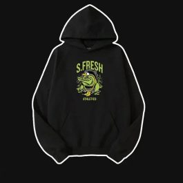 320g Fresh Printed Hooded Sweatshirt Pocket Cotton Hoodie