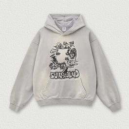 370g Vintage Wash Old Cotton Hoodie