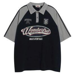American Style Button Polo Shirt