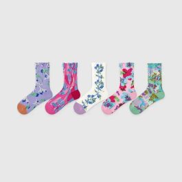 5 PCS Forest Mid-tube Socks