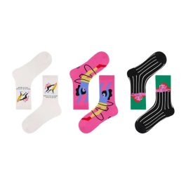 3 PCS Rainbow Mid-tube Socks