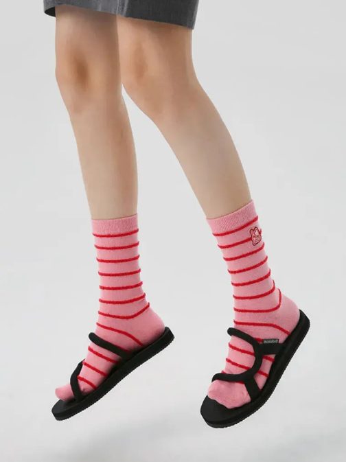 3 PCS Rainbow Mid-tube Socks - Image 10