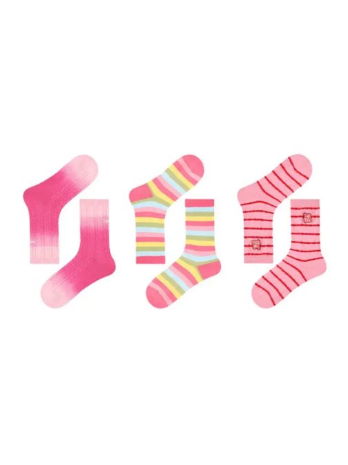3 PCS Rainbow Mid-tube Socks - Image 3