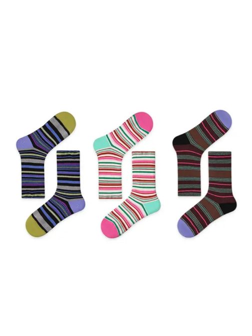 3 PCS Rainbow Mid-tube Socks - Image 6