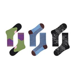 3 PCS Happy Planet Mid-tube Socks