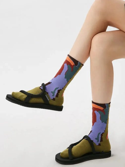 3 PCS Happy Planet Mid-tube Socks - Image 5