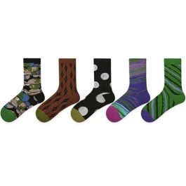 5 PCS Oil Painting Mid-tube Socks