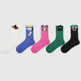 5 PCS 3D Colored Puppy Socks