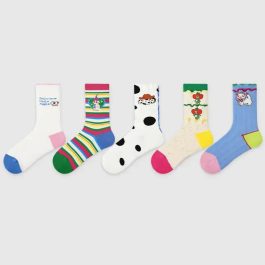 5 PCS Colorful Cartoon Socks