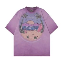 Hawaiian Beach Printed Retro T-shirts
