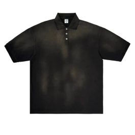Button Tie Dye Polo T-shirts For Men