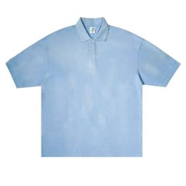Button Tie Dye Polo T-shirts For Men