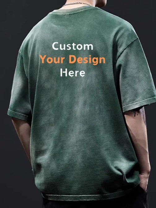 230g Vintage T-shirts with Custom Embroidery - Image 4