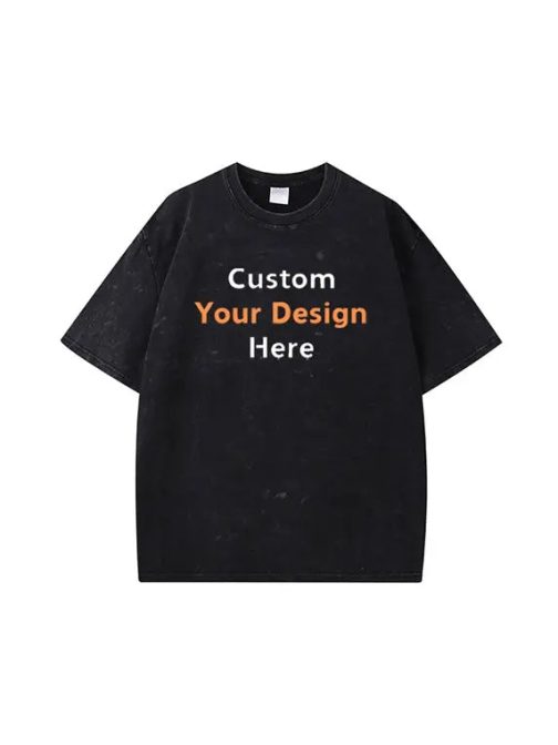 230g Vintage T-shirts with Custom Embroidery - Image 7