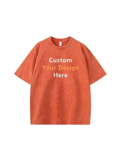 230g Vintage T-shirts with Custom Embroidery - Image 14