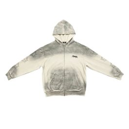 Retro Gothic Letter Zip-up Hoodie