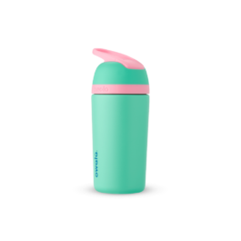 Owala Kids’ Stainless Steel Flip™ Teal + Pink